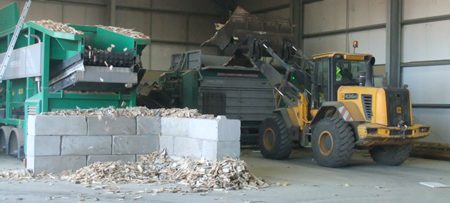 state of the art wood recycling facility